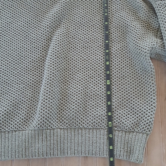 HOLLISTER Y2K Ribbed Knit Drop Shoulder Oversized Cropped Boxy Pullover Sweater - Picture 9 of 10